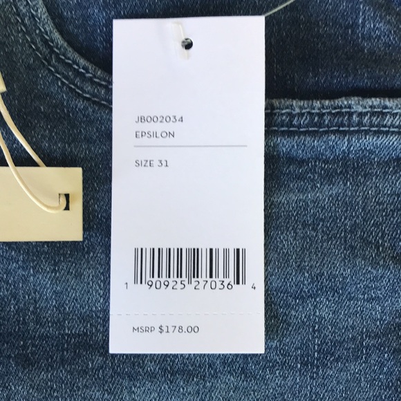 J Brand 1044 Denim Shorts Mid-Rise Epsilon sz 31 - Picture 5 of 8